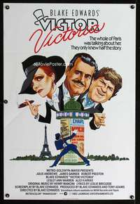 v384 VICTOR VICTORIA English one-sheet movie poster '82 cool different artwork!