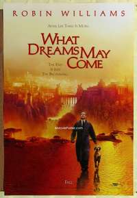 v390 WHAT DREAMS MAY COME DS teaser one-sheet movie poster '98 Robin Williams