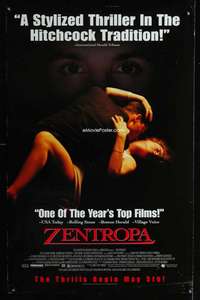 v400 ZENTROPA video advance one-sheet movie poster '91 Lars Von Trier, sexy!