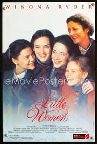 w192 LITTLE WOMEN Belgian movie poster '94 Winona Ryder, Byrne