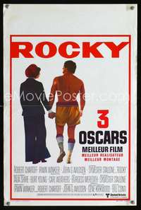 w198 ROCKY Belgian movie poster '77 Stallone boxing classic!