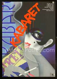 w260 CABARET Czech movie poster 1989 Minnelli, best different art!