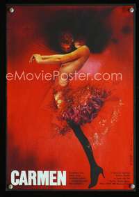 w261 CARMEN Czech movie poster '83 sexy Vlach flemenco dancing art!