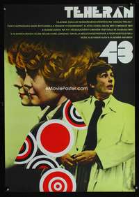 w292 TEHERAN 43 SPY RING Czech 23x33 movie poster '81 cool Vaca art!