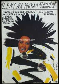 w278 WOMEN ON THE VERGE OF A NERVOUS BREAKDOWN Czech movie poster '88