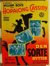 w443 RIDERS OF THE TIMBERLINE Danish movie poster R60s cool artwork!