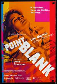 w138 POINT BLANK English double crown movie poster R98 Angie Dickinson