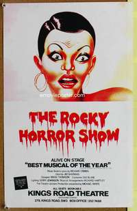 w131 ROCKY HORROR SHOW stage play English movie poster '73
