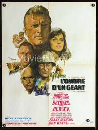 w232 CAST A GIANT SHADOW French 23x32 movie poster '66 Douglas, Wayne