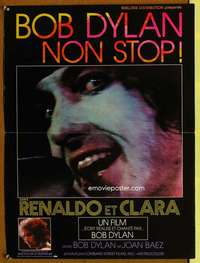 w219 RENALDO & CLARA French 18x24 movie poster '78 Bob Dylan c/u!