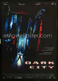 w045 DARK CITY German movie poster '97 Kiefer Sutherland sci-fi!