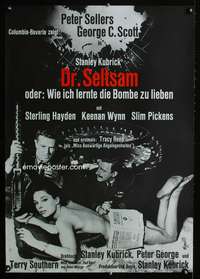 w047 DR. STRANGELOVE German movie poster '64 great different image!