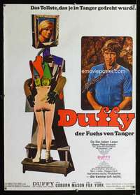 w048 DUFFY German movie poster '68 James Coburn, cool image!