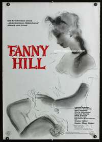 w049 FANNY HILL German movie poster '64 Russ Meyer, sexy Ren art!