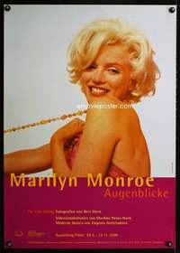 w062 MARILYN MONROE EXHIBITION German museum movie poster '00 sexy!