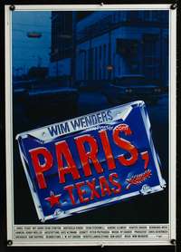 w069 PARIS, TEXAS German movie poster '84 Wim Wenders, Kinski
