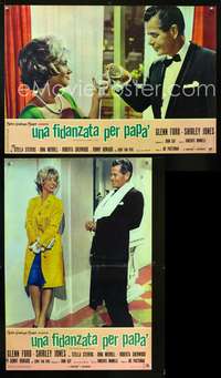 w331 COURTSHIP OF EDDIE'S FATHER 2 Italian photobusta movie posters '63