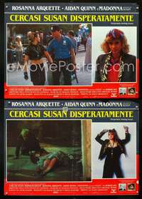 w334 DESPERATELY SEEKING SUSAN 2 Italian photobusta movie posters '85