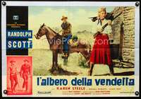 w371 RIDE LONESOME Italian photobusta movie poster '59 Randolph Scott