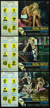 w324 YELLOW ROLLS-ROYCE 3 Italian photobusta movie posters '65 Bergman