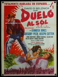 w163 DUEL IN THE SUN Mexican movie poster R50s Gregory Peck