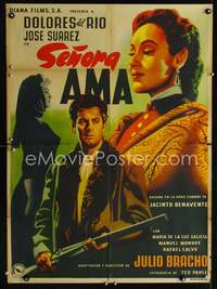 w175 SENORA AMA Mexican movie poster '55 Dolores del Rio