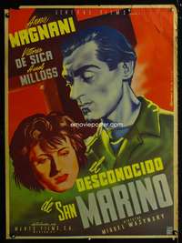 w176 UNKNOWN MEN OF SAN MARINO Mexican movie poster '46 Satora