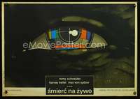 w544 DEATH WATCH Polish movie poster '80 striking Marszatek eye art!