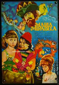 w087 MARIA MIRABELLA Romanian movie poster '81 Albin fantasy art!
