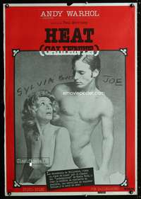 w147 ANDY WARHOL'S HEAT Spanish movie poster '80 Dallesandro, Miles