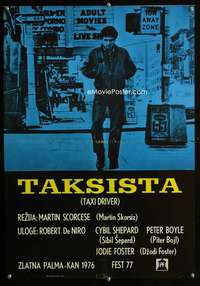 w416 TAXI DRIVER Yugoslavian movie poster '76 De Niro, Scorsese