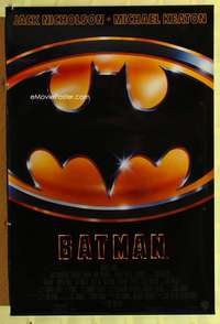 y054 BATMAN one-sheet movie poster '89 Michael Keaton, Jack Nicholson