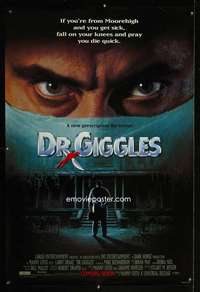 y169 DR. GIGGLES advance one-sheet movie poster '92 wild horror comedy!