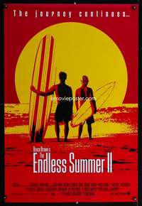 y183 ENDLESS SUMMER 2 one-sheet movie poster '94 great surfing image!