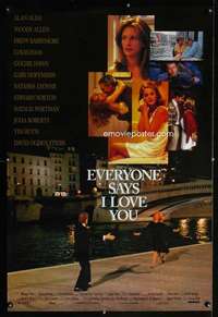 y185 EVERYONE SAYS I LOVE YOU one-sheet movie poster '96 Woody Allen