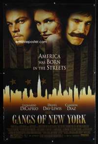 y229 GANGS OF NEW YORK DS one-sheet movie poster '02 Scorsese, DiCaprio