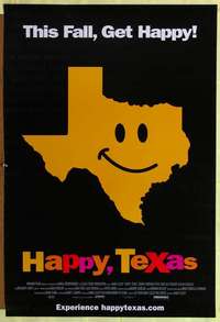 y267 HAPPY TEXAS black advance one-sheet movie poster '99 great image!