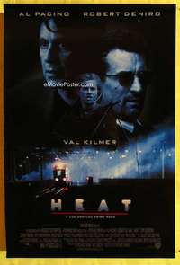 y271 HEAT DS one-sheet movie poster '95 Al Pacino, Robert De Niro, Kilmer