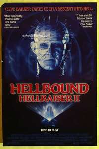 y272 HELLRAISER 2 one-sheet movie poster '88 Clare Higgins, Pinhead!
