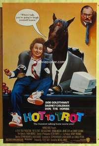 y282 HOT TO TROT style B one-sheet movie poster '88 wacky Bobcat Goldthwait!