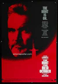y288 HUNT FOR RED OCTOBER one-sheet movie poster '90 Sean Connery, Baldwin