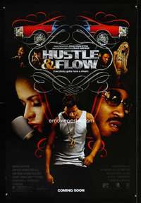 y289 HUSTLE & FLOW DS advance one-sheet movie poster '05 Ludacris, rap!