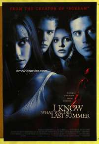 y291 I KNOW WHAT YOU DID LAST SUMMER DS one-sheet movie poster '97 Hewitt