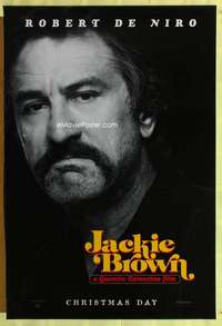 y310 JACKIE BROWN teaser one-sheet movie poster '97 Robert De Niro portrait!