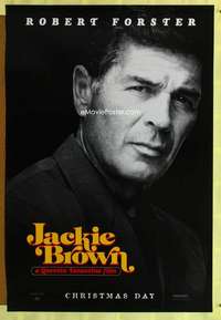 y311 JACKIE BROWN teaser one-sheet movie poster '97 Robert Forster portrait!