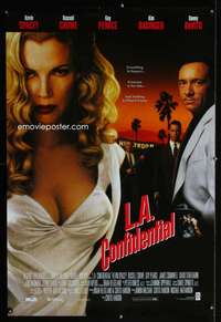y329 L.A. CONFIDENTIAL video one-sheet movie poster '97 Spacey, Basinger
