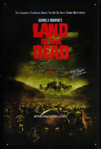 y333 LAND OF THE DEAD DS advance one-sheet movie poster '05 George Romero
