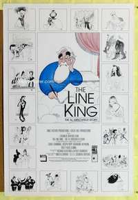 y348 LINE KING one-sheet movie poster '96 The Al Hirschfeld Story, cool!