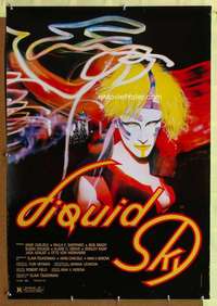 y351 LIQUID SKY glossy one-sheet movie poster '82 Marina Levikova sci-fi art!