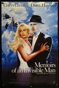 y380 MEMOIRS OF AN INVISIBLE MAN one-sheet movie poster '92 Chase, Hannah